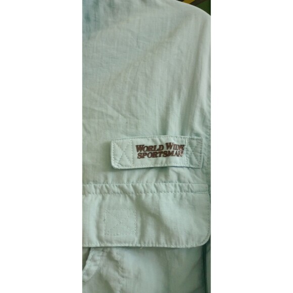 World Wide Sportsman Fishing Shirt Short Sleeve Button Up Outdoor Vented‎ Medium - Picture 3 of 5